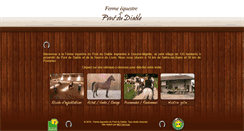 Desktop Screenshot of ferme-equestre-pontdudiable.com