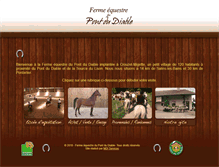 Tablet Screenshot of ferme-equestre-pontdudiable.com